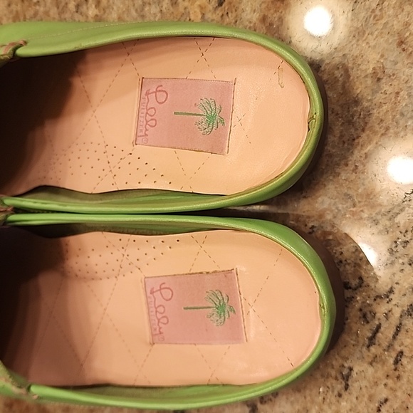 Lilly Pulitzer Lime Green Moccasin - Picture 3 of 4